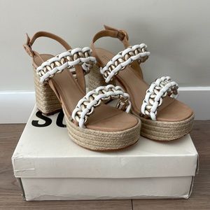 Schutz platform sandal